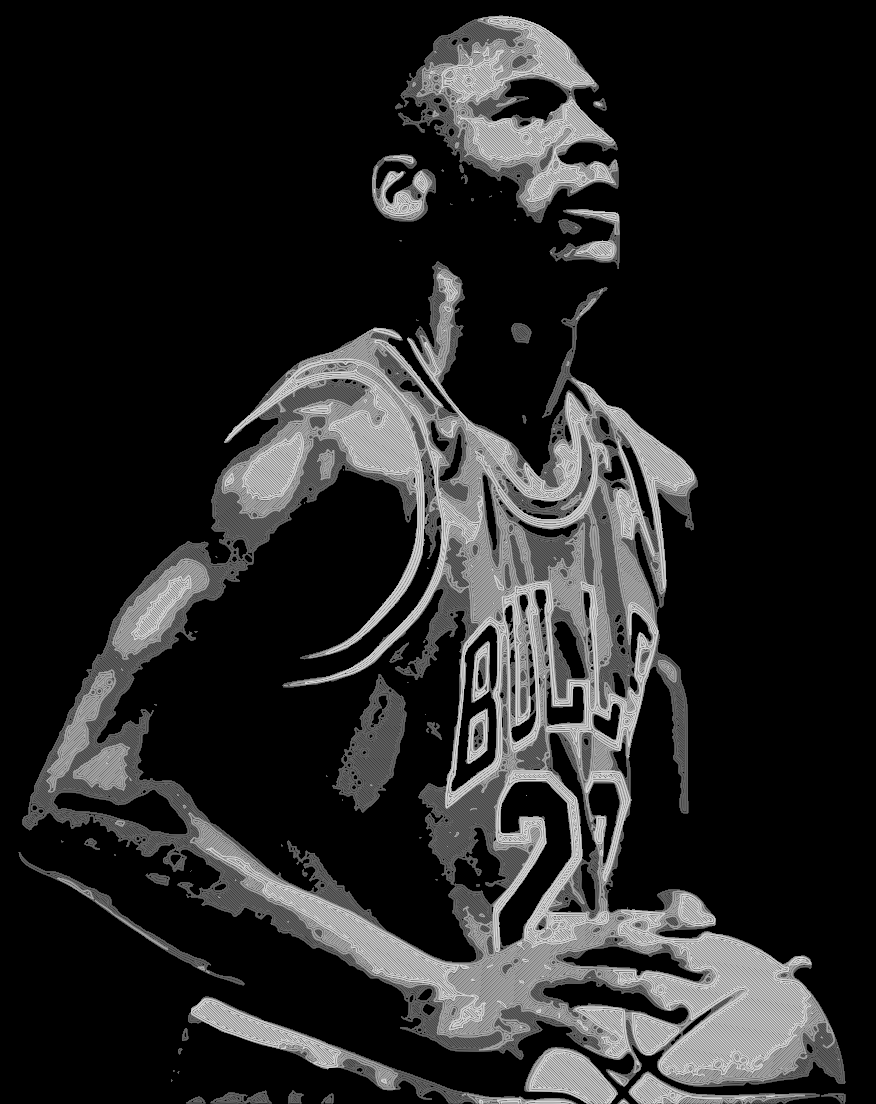 Michael Jordan Hall of Fame 4 Color by Triple G Workshop | Download ...