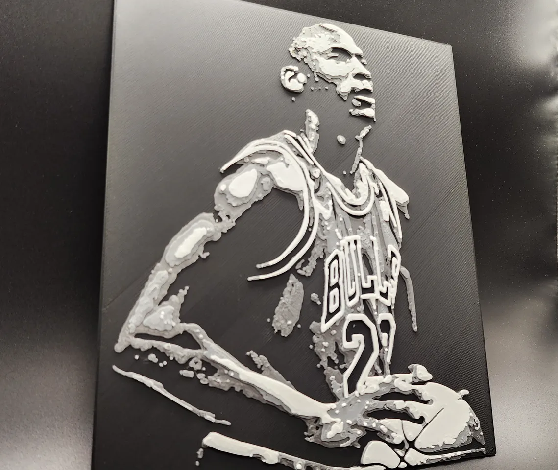 Michael Jordan Hall of Fame 4 Color by Triple G Workshop