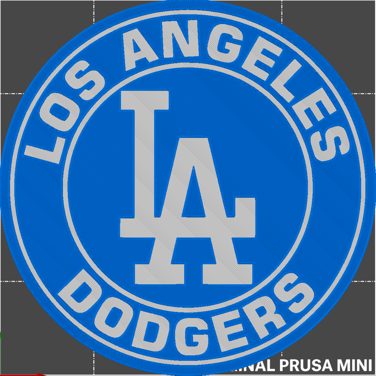 LA Dodgers 2 Color by Triple G Download free STL model