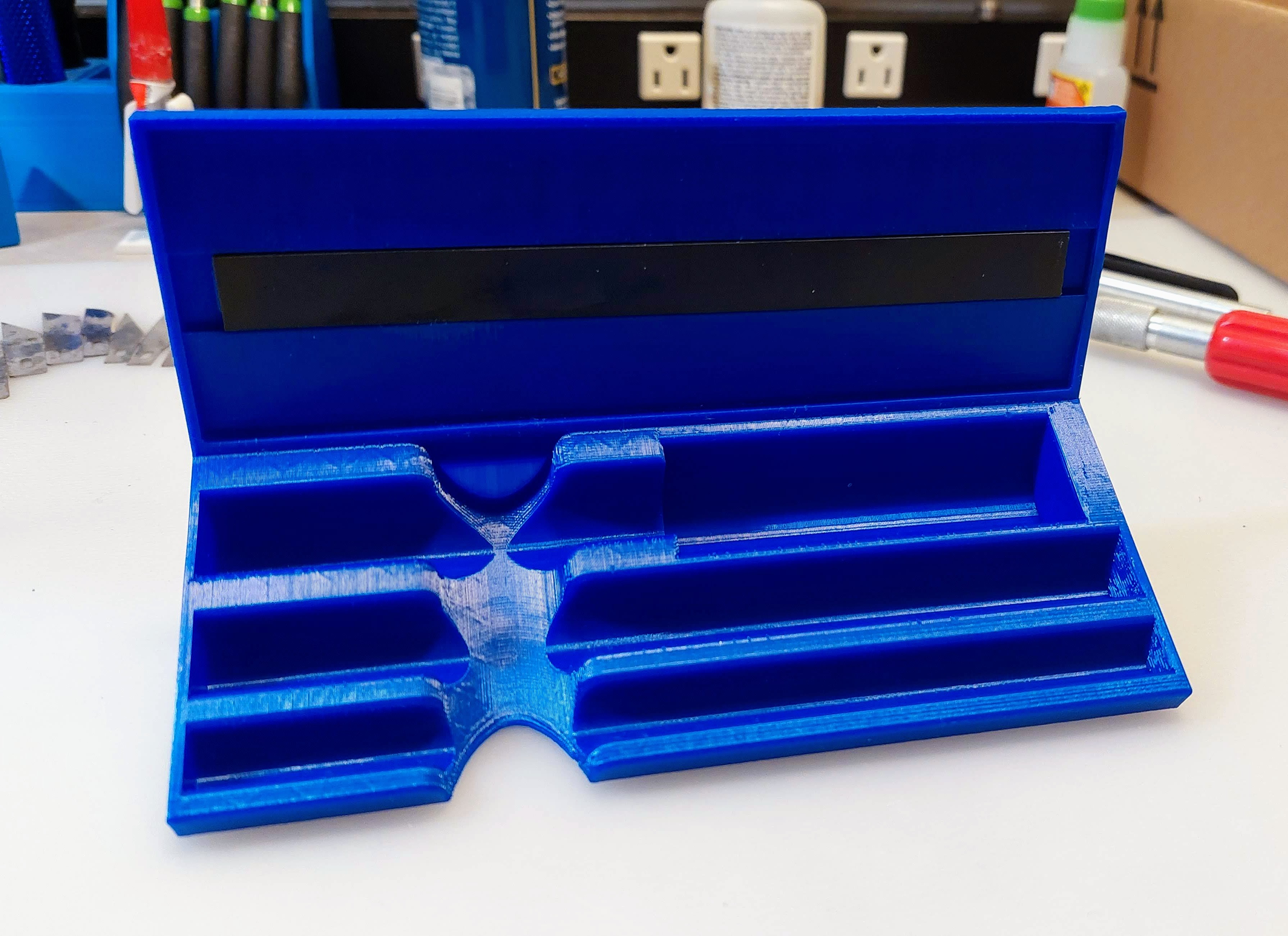 X acto Knife Set Tray With Optional Pegboard Mounts By Blackcrow x-acto-knife-set-tray-with-optional-pegboard-mounts-by-blackcrow