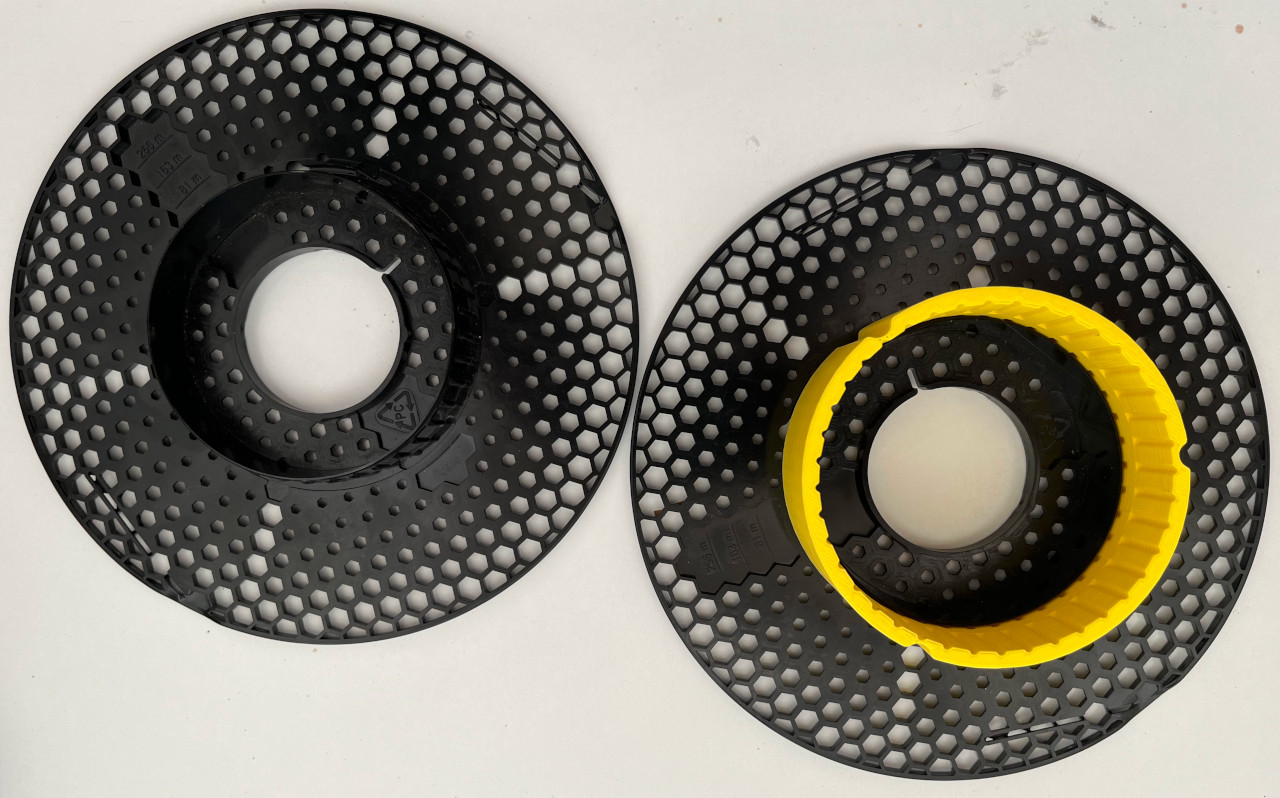Customizable Prusa to Master Spool adapter 3D model thumbnail