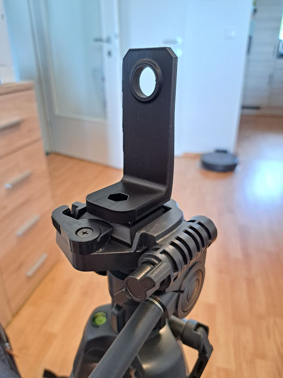 cell phone tripod mount remixed for BRAUN quick release 3D model thumbnail