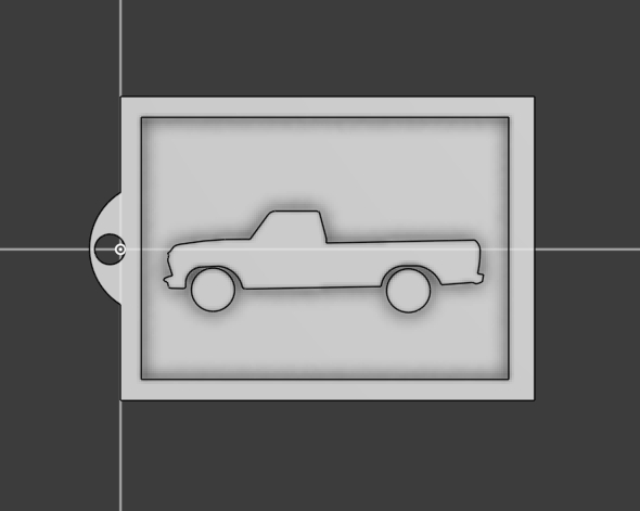 1974 Ford F-100 KeyChain