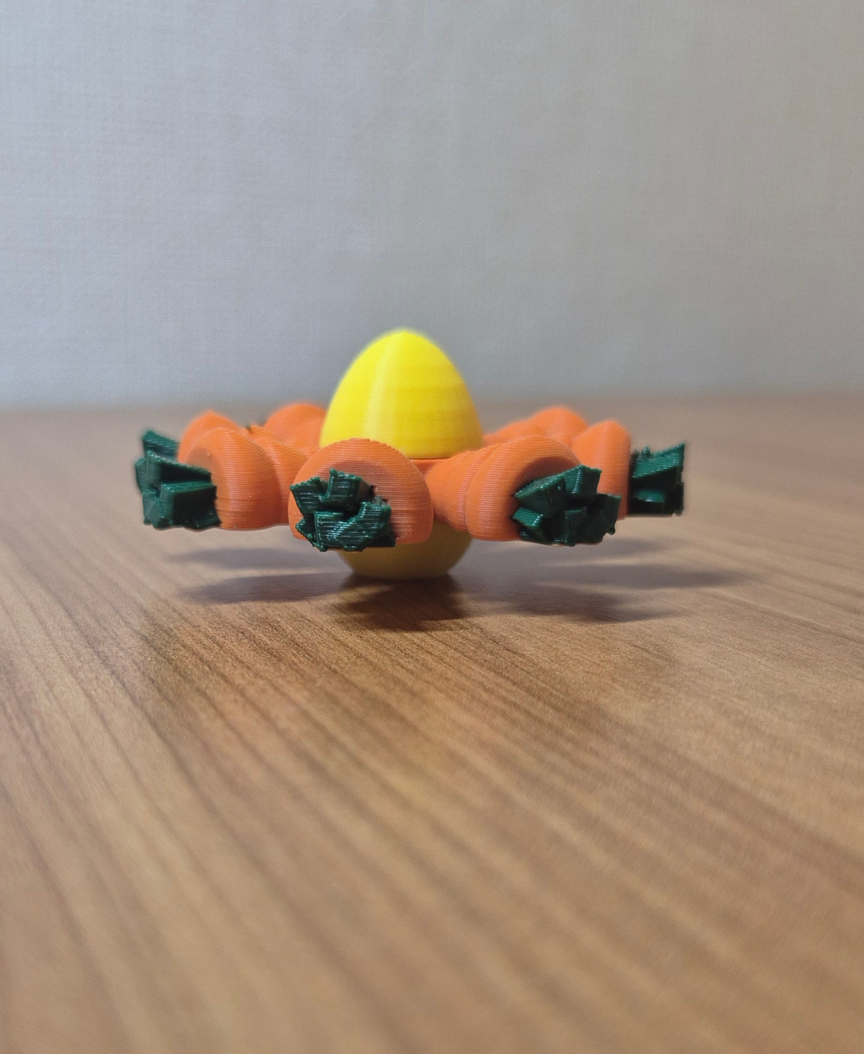 Carrot egg fidget spinner 3D model by Mazetropolis