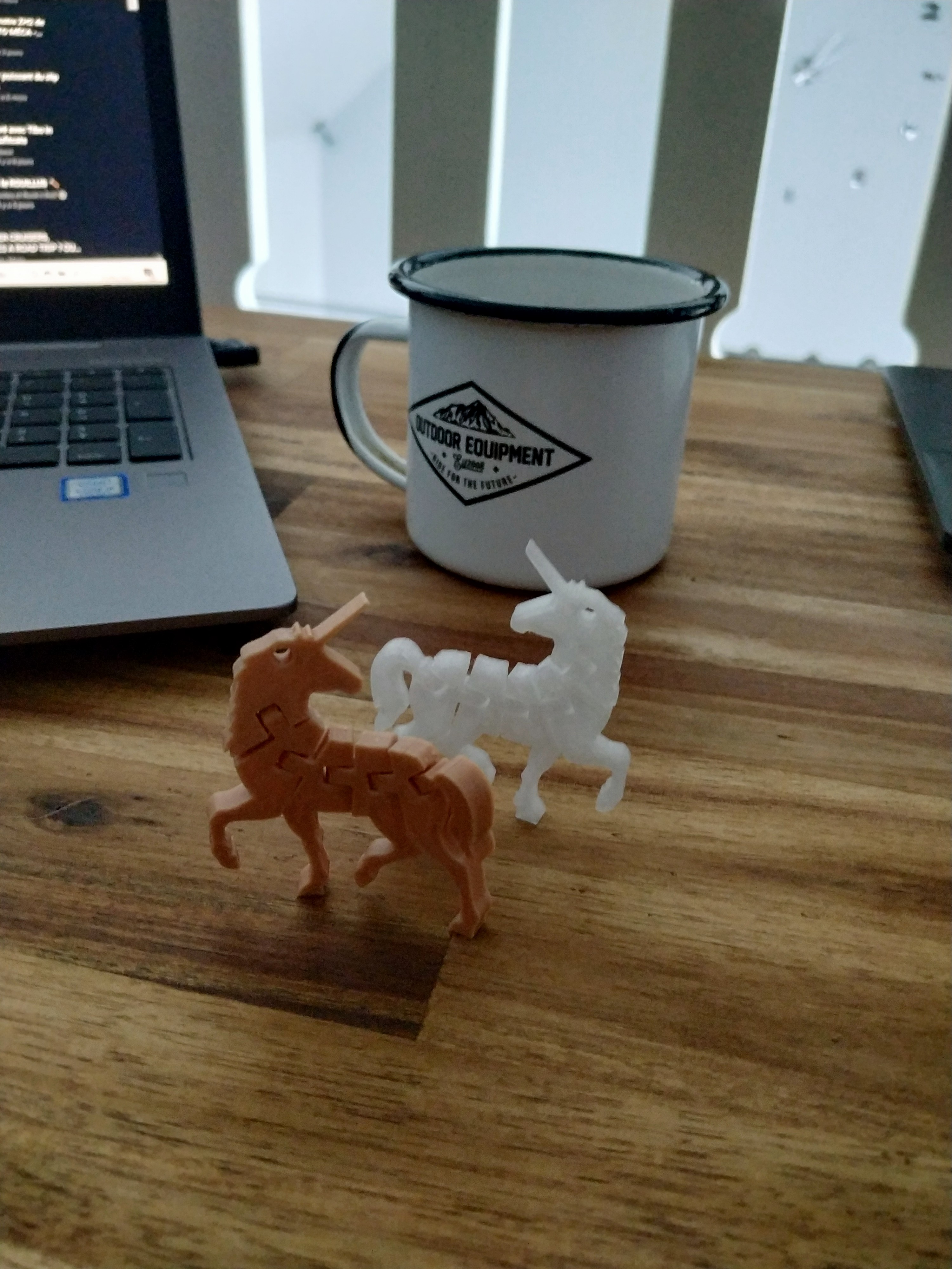 Porte-clé licorne articulée