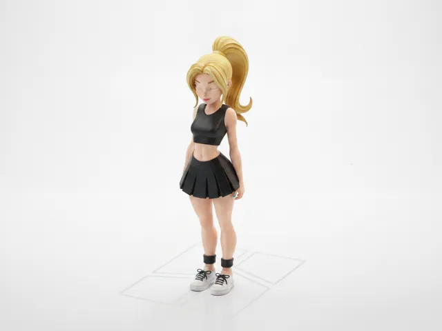 Cheerleader Figurine Female Character 3D Printable