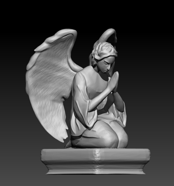 Praying Angel statue
