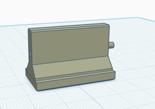Jersey Barrier Attached to Lego 2 x 4
