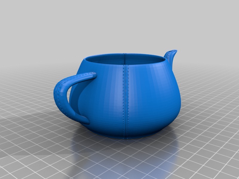 Leather tailored Utah Teapot. by pratrik Download free STL model