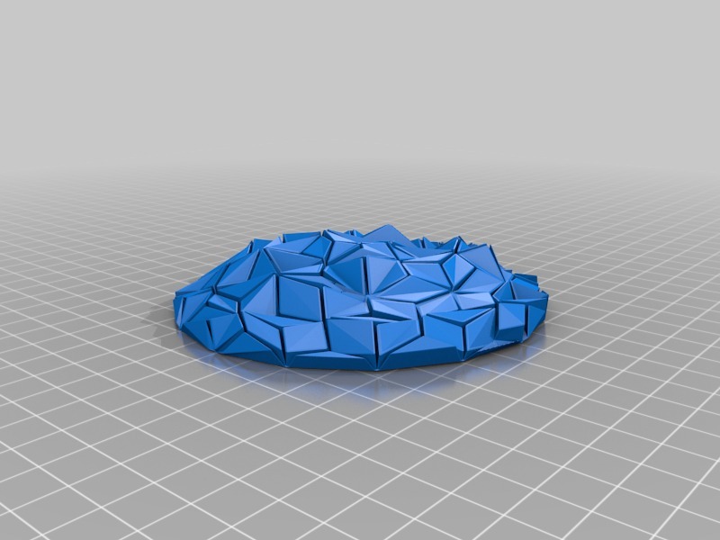 Miniatura 2 do modelo 3D Structured ceiling lamp, tilted cubes