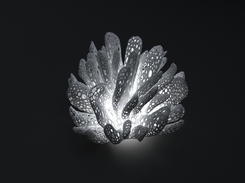 Coral lampshade
