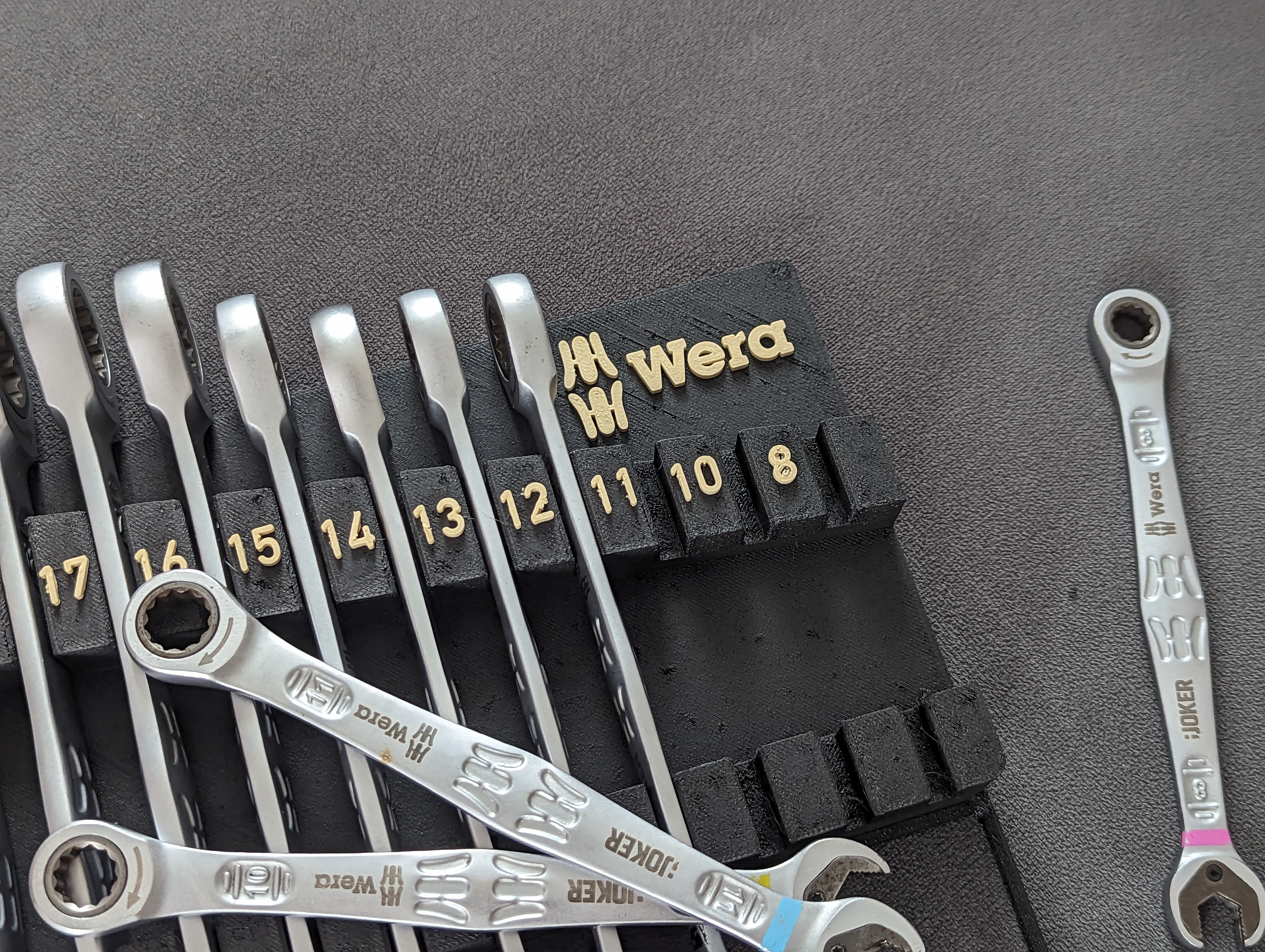 Gridfinity + Wera Joker 8-19mm Combination Wrenches