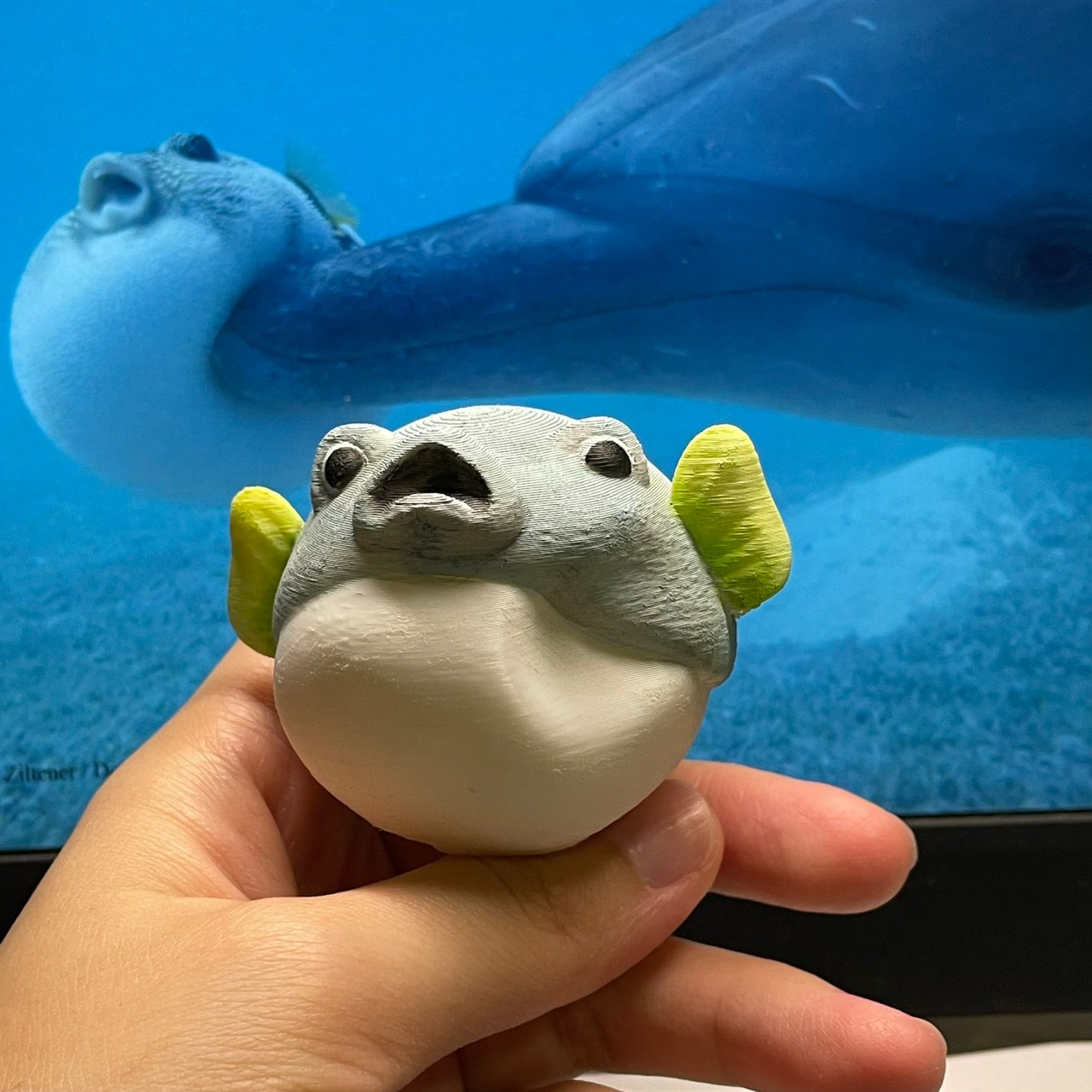 Puffer Fish meme by Ning Download free STL model