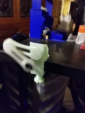 Clampable double pendulum chaos machine