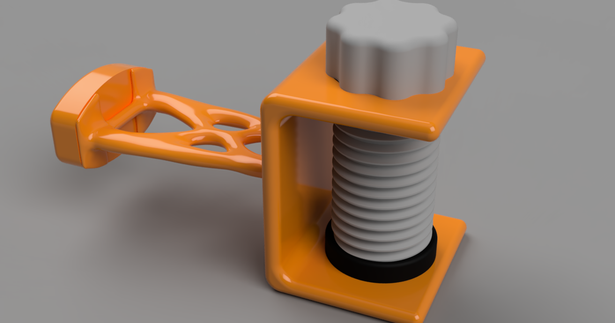 Organic headphone clamp by alpino Download free STL model