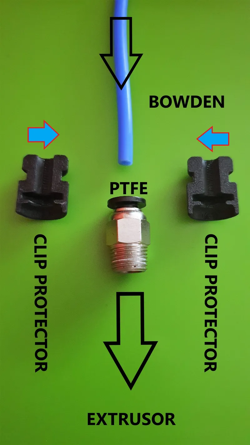 Clip protector universal para cable bowden 4 mm-Universal protective ...