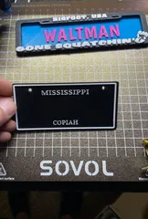 Mississippi PowerWheels/Bike License Plate.