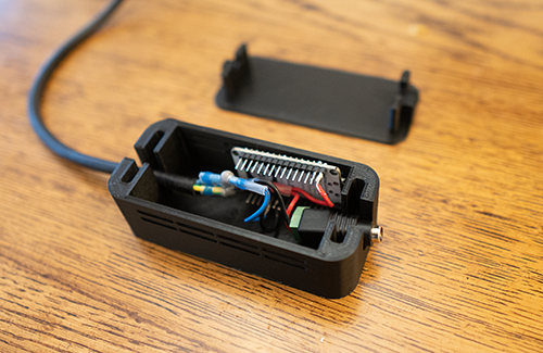 Simple case for ESP 8266 powering WLED ring array