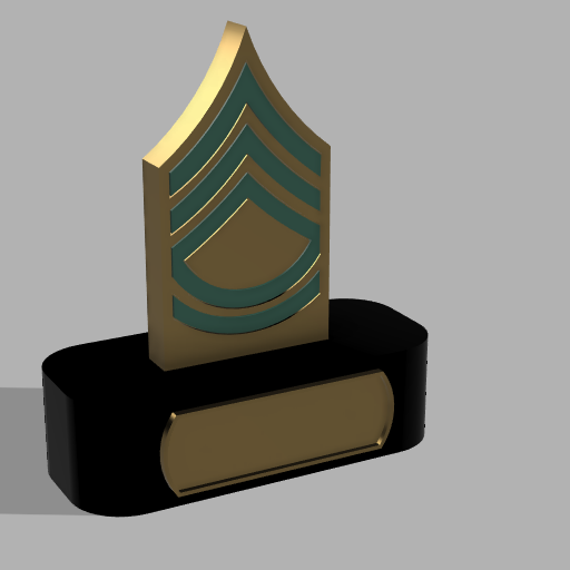 Army Sergeant First Class Award