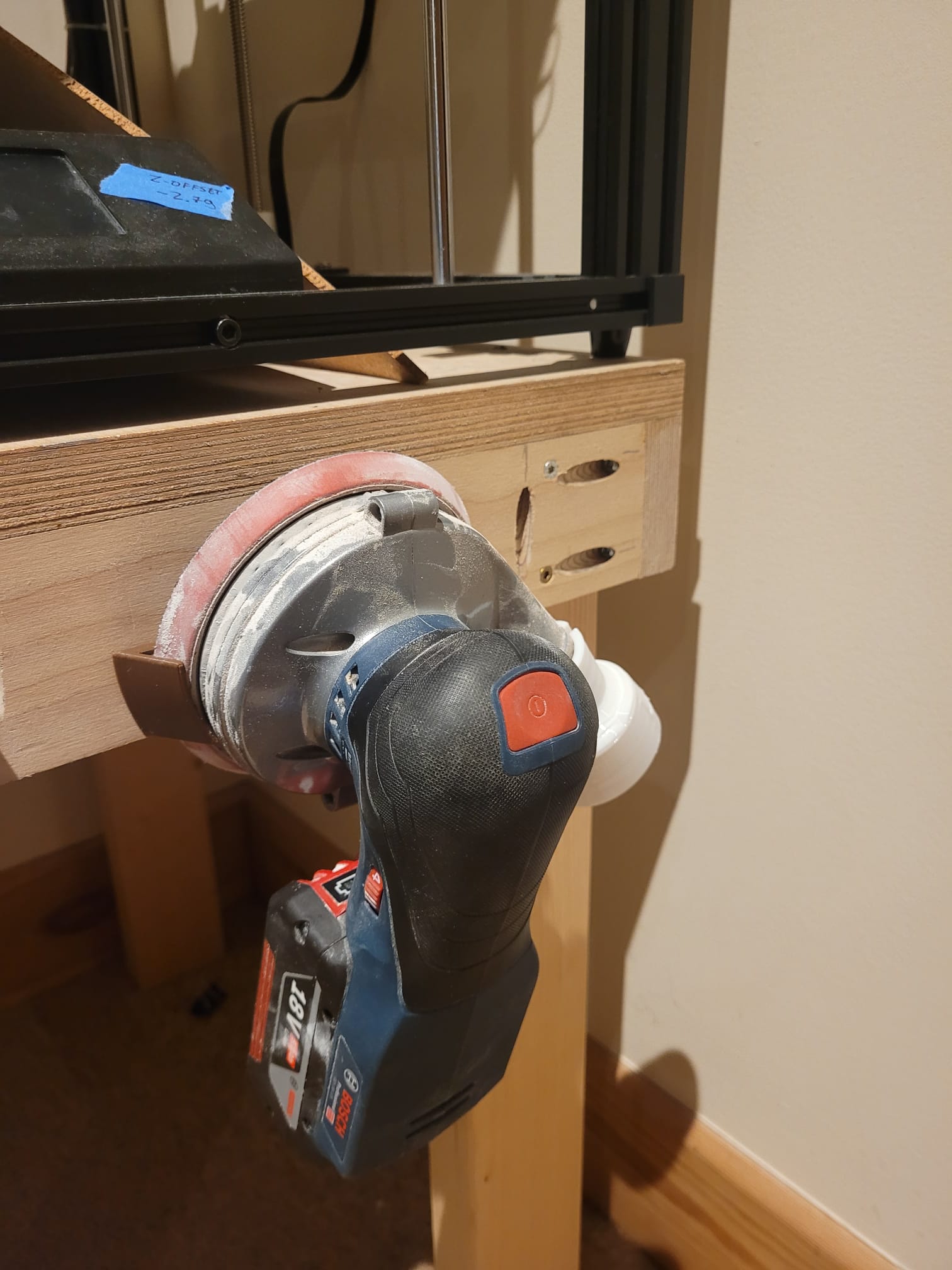 Minimalist random orbital sander mount 125 (5 in) or 150 (6in)