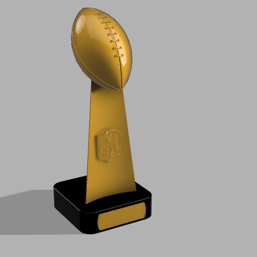Lombardi Trophy Remix no bolt/screws 3D model thumbnail