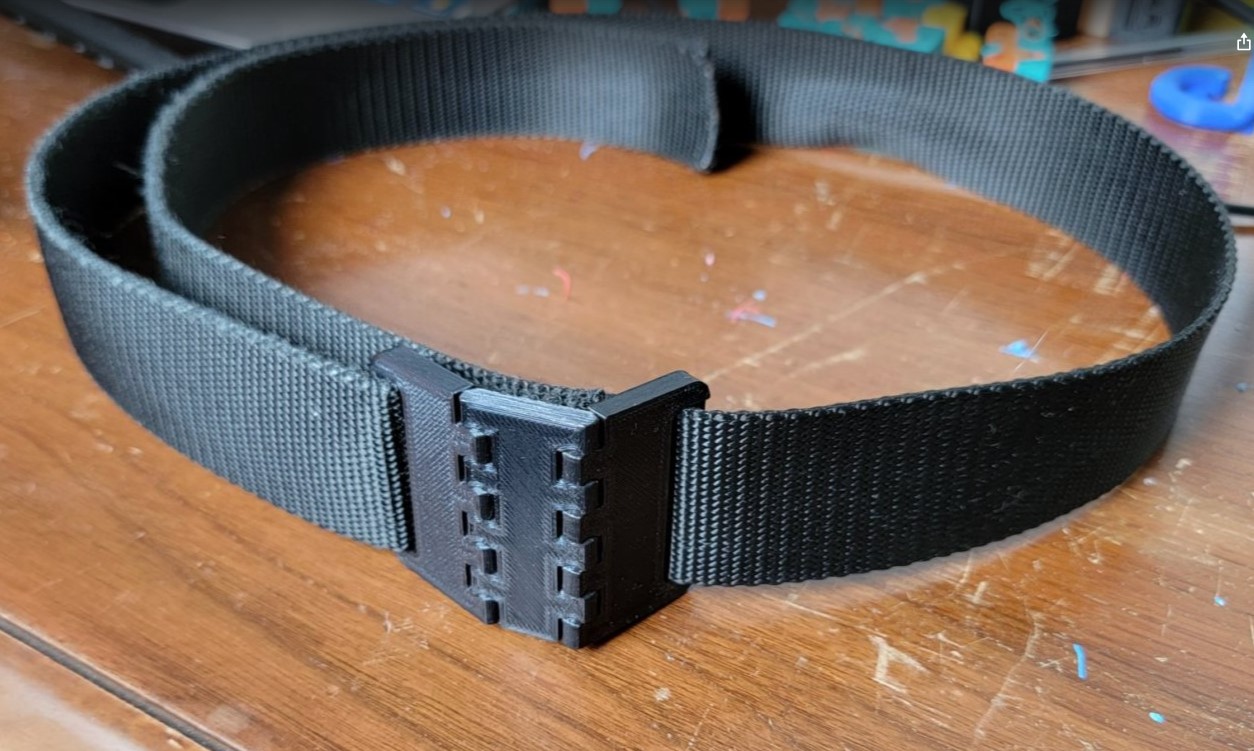 Flexible Belt Buckle (TSA SAFE) by m_IDEX Download free STL model