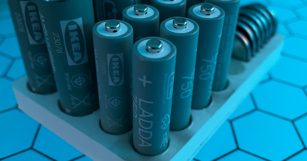 Battery Holder by An1lo Download free STL model