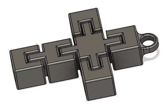 Cross Keychain