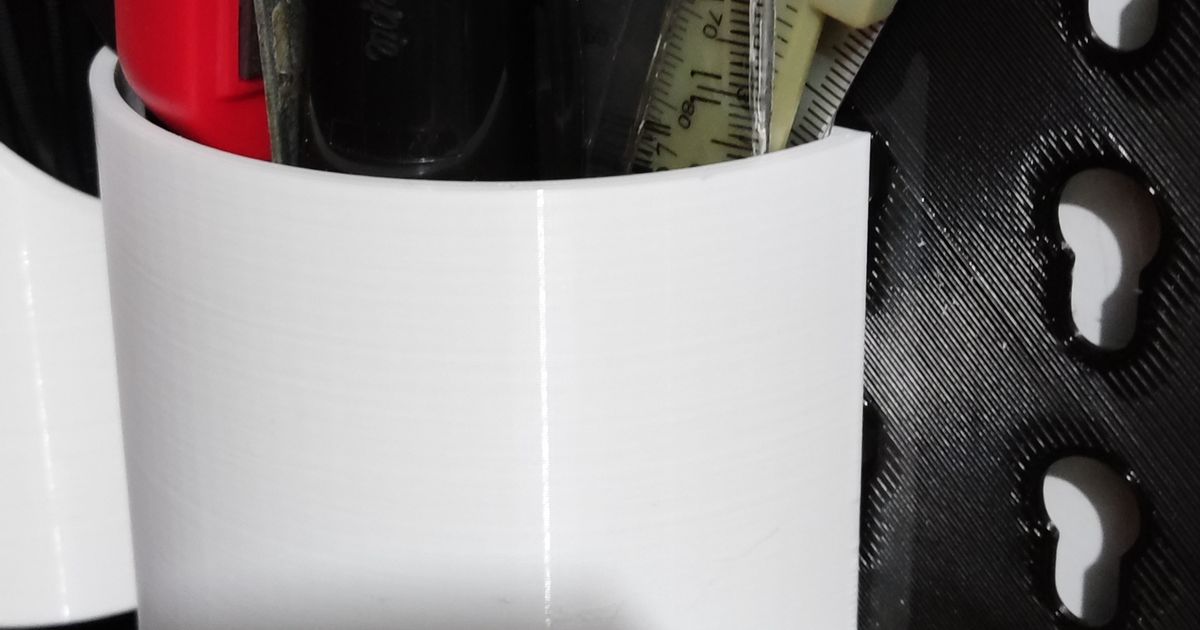 Pencil holder or container for Pegboard by Fábio Gil Download free