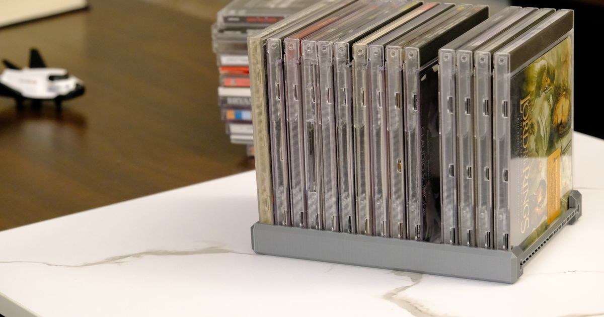 CD Jewel Case Rack/Stand v1 by PeterNelson | Download free STL model ...
