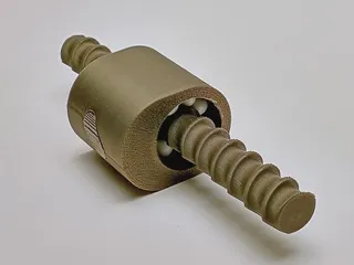Ball nut maintenance ball retaining tool/sleeve for 20mm ball screws by  stockholmviews.com, Download free STL model