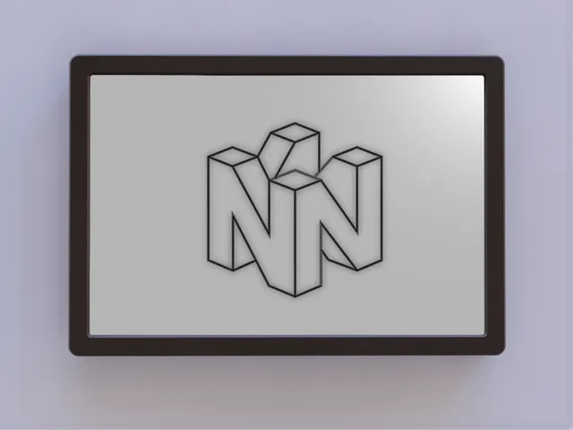 N64 Logo Outline Wall Art
