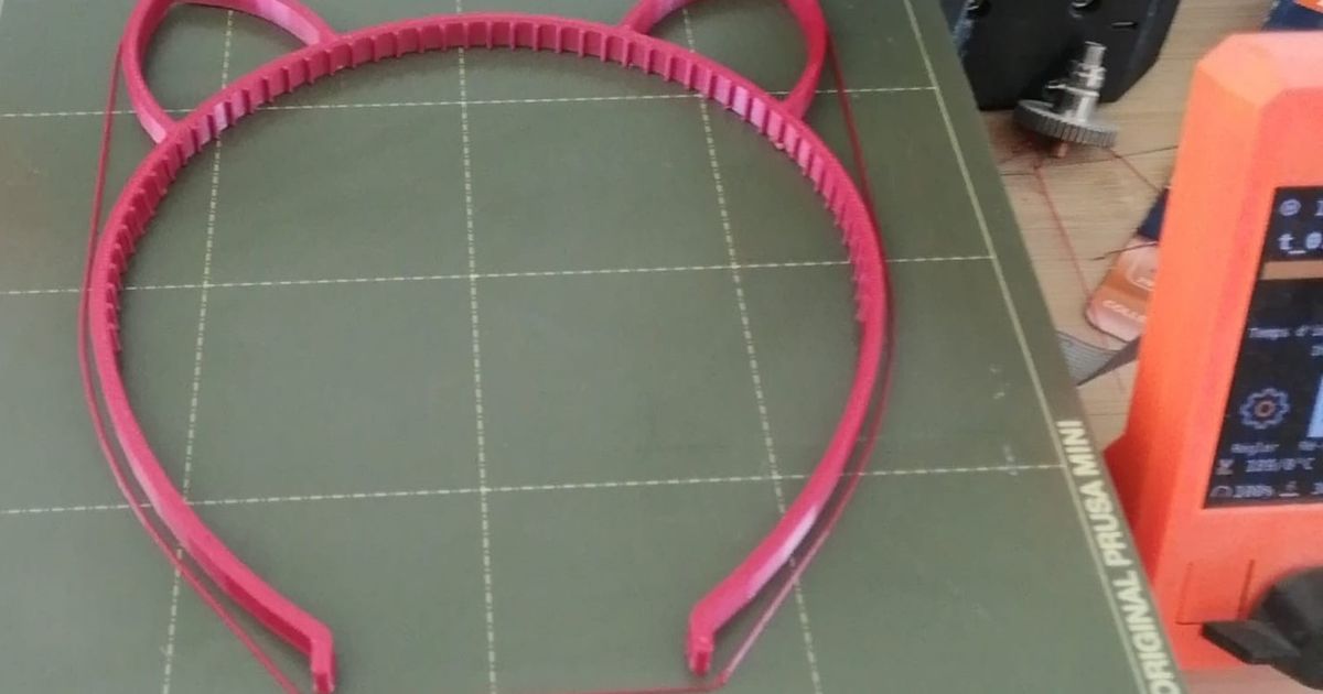 Cat headband by NikoFly Download free STL model