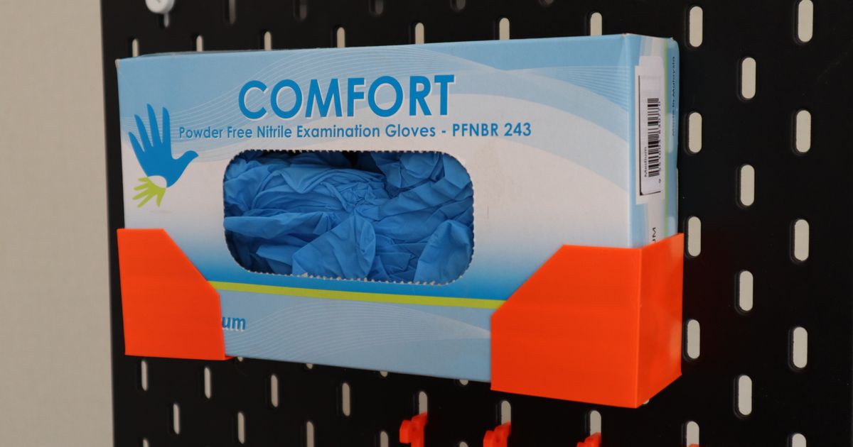 Skadis Glove Box Holder by courroux Download free STL model