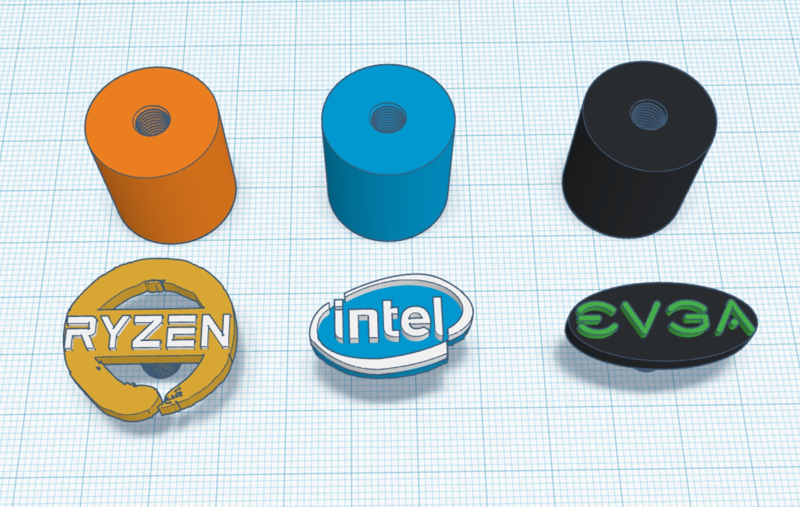 Screws with Logo (AMD, Intel, EVGA)
