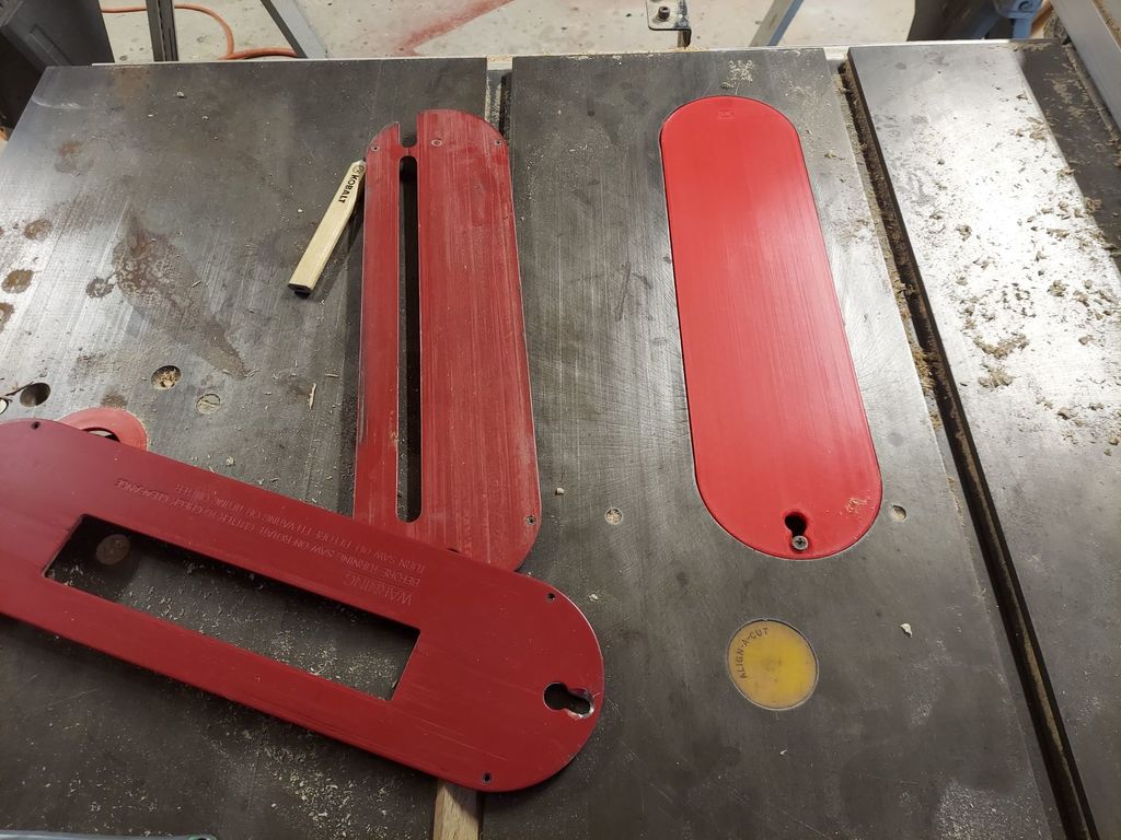 Craftsman tablesaw zero clearance throat plate