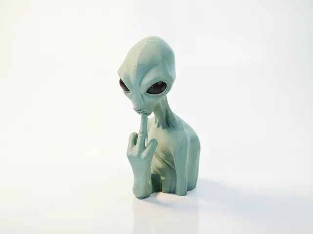 FU Alien Figurine Fantasy Mythology 3D Printable
