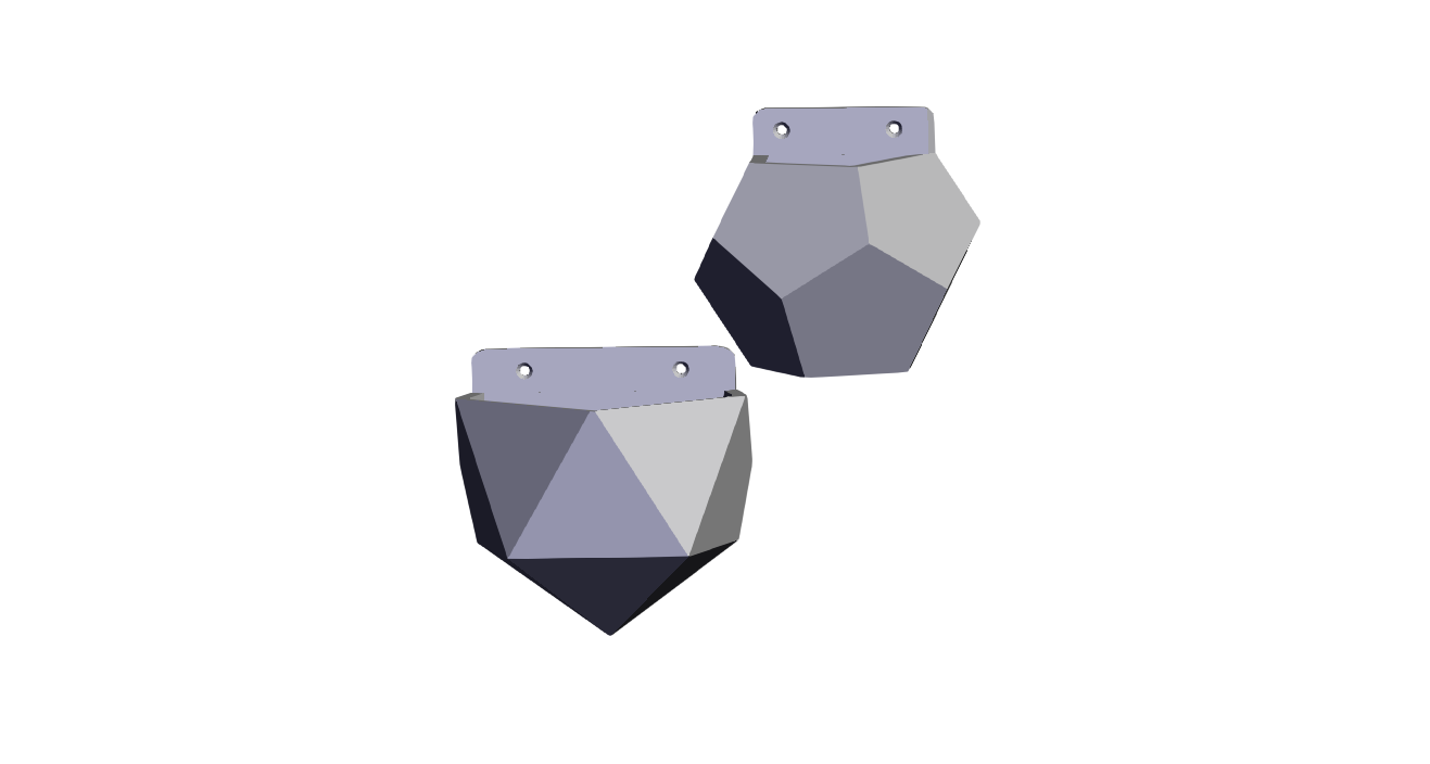 Geometrical Wall Planters.