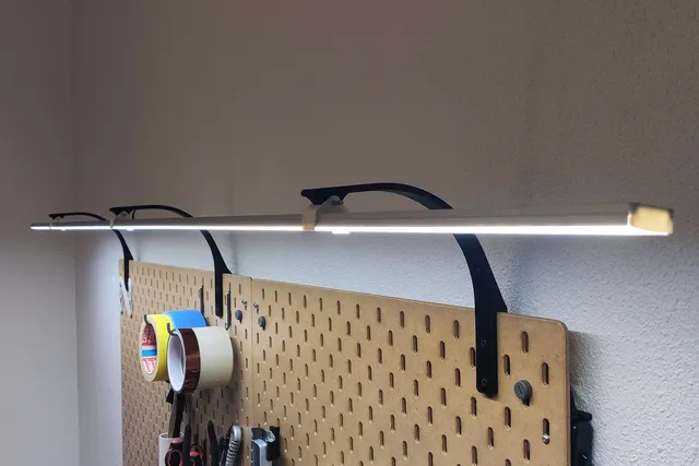 Ikea SKADIS LED light bar holder