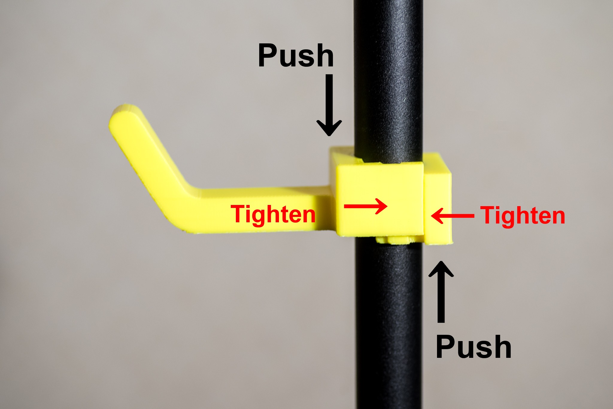 Easy clamping hook