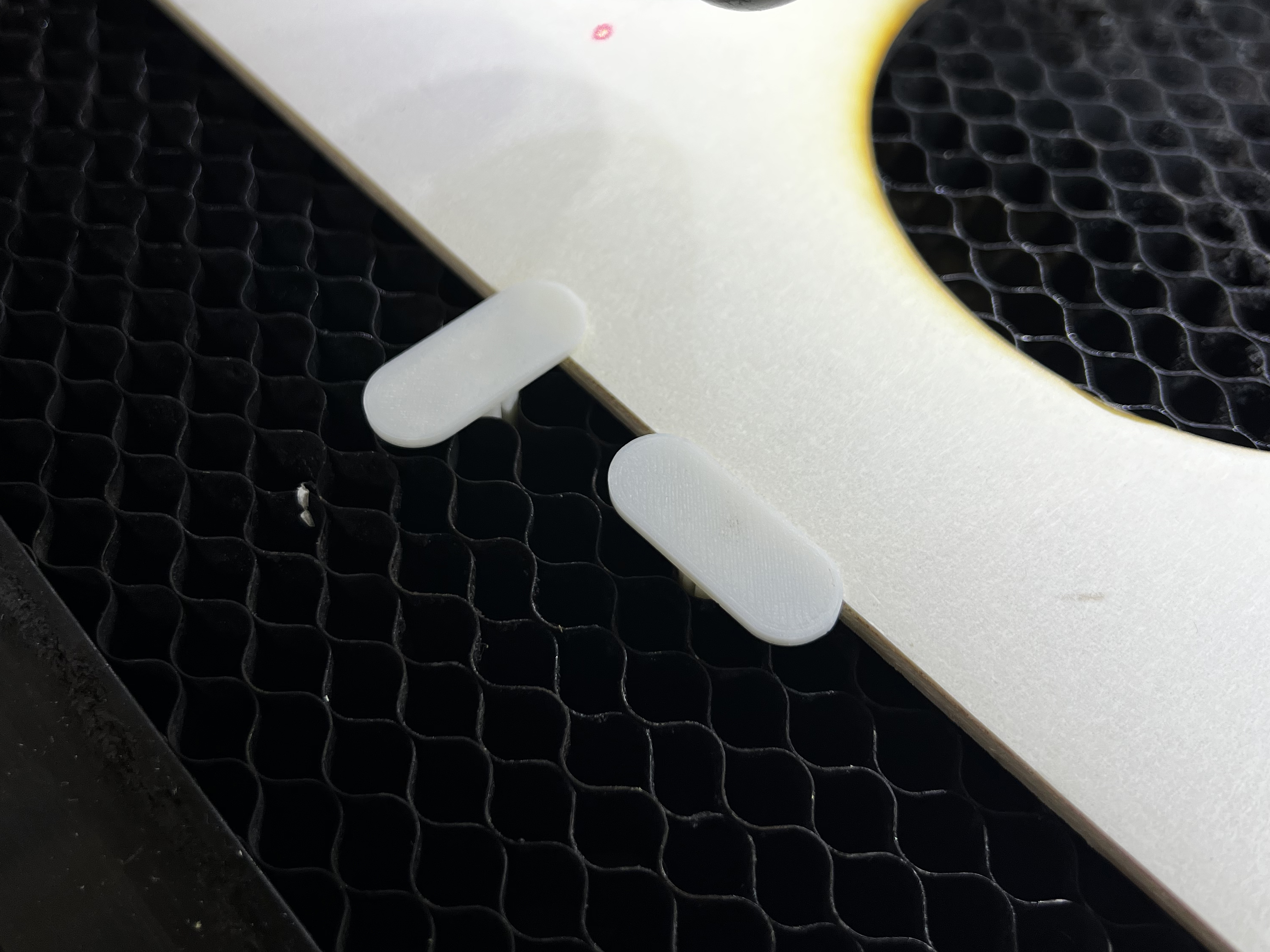 Honeycomb Laser Pin Holder