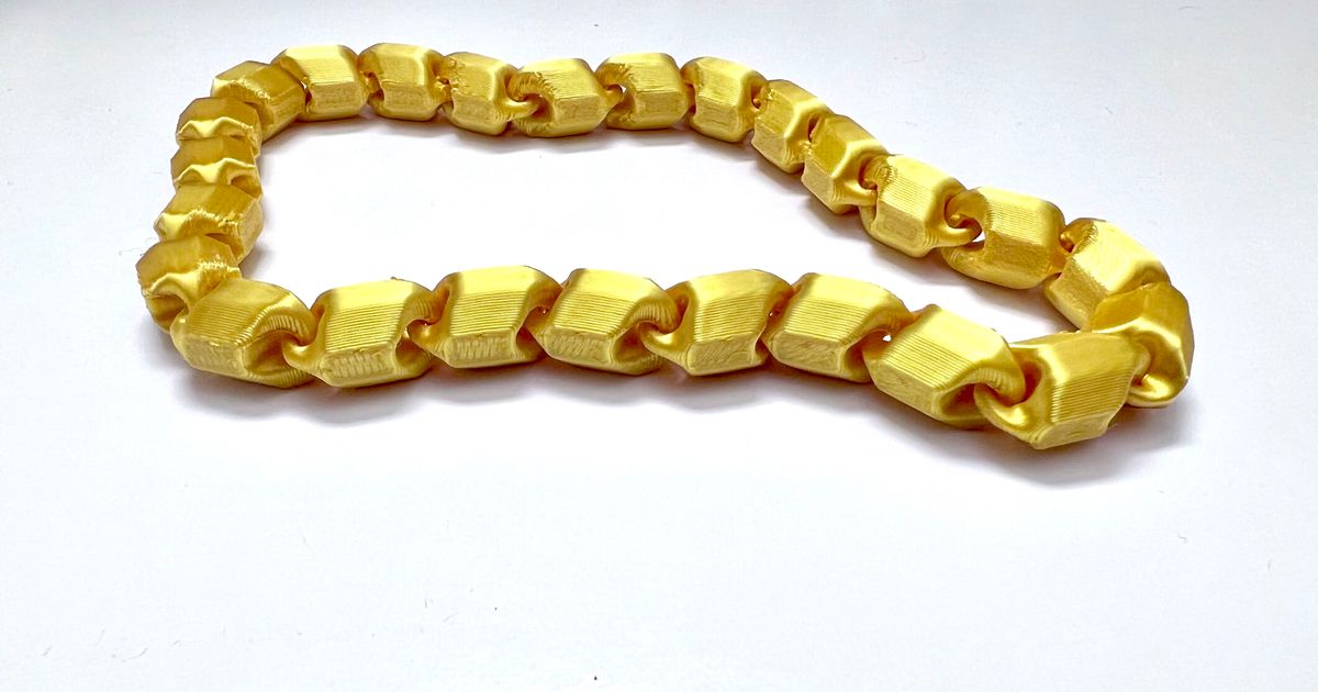 Articulated Chain Loop 25/38 Links by 3D servis Download free STL