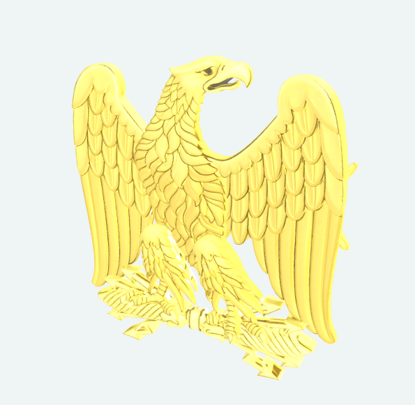 Napoleonic Imperial Eagle Keychain / Pin Ver. 2