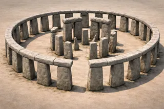 Model of how Stonehenge may have looked