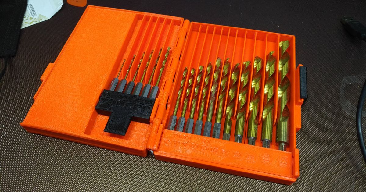 Hex Drill Bit Case by Javor Download free STL model