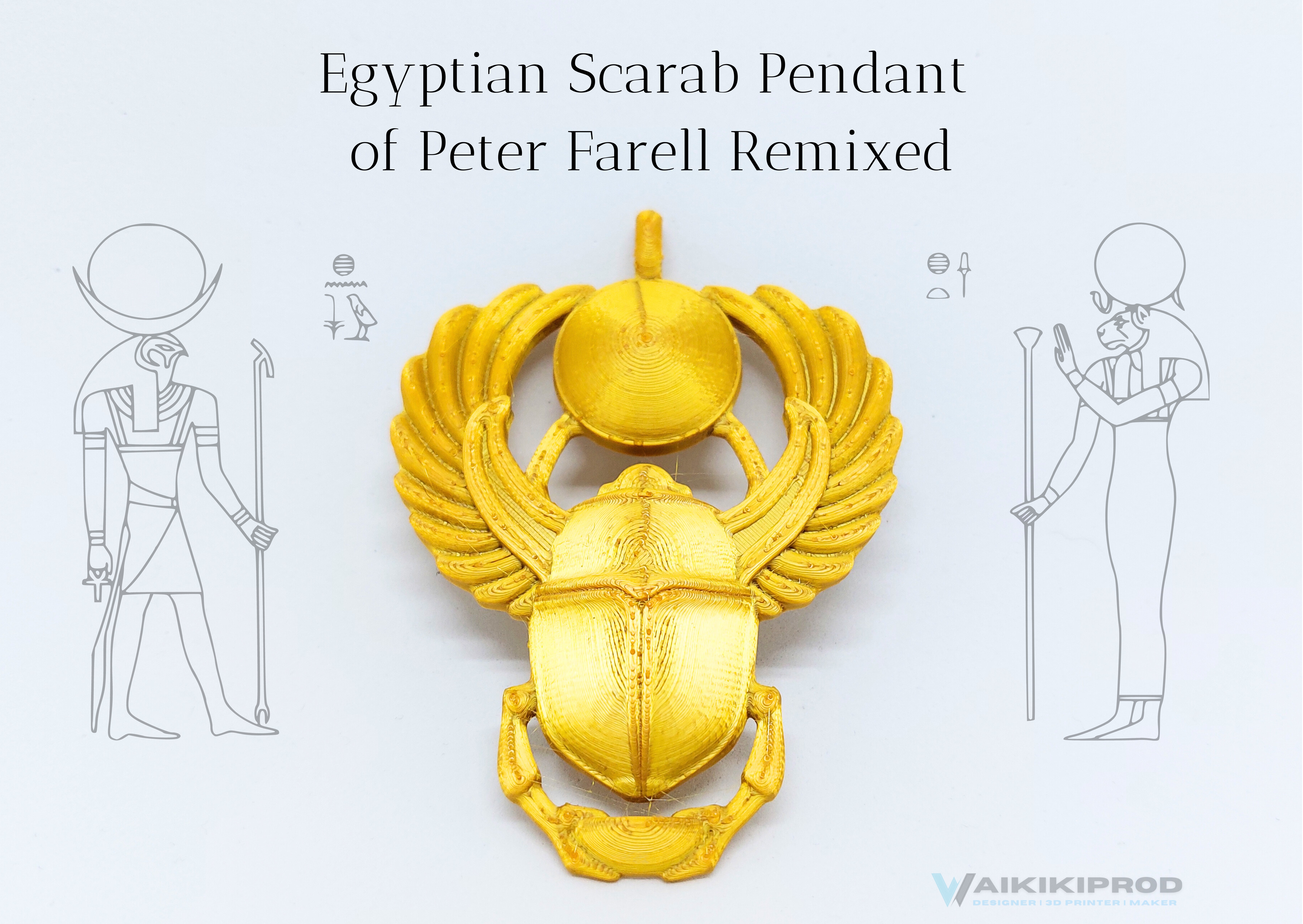 Egyptian Scarab Pendant of Peter Farell Remixed