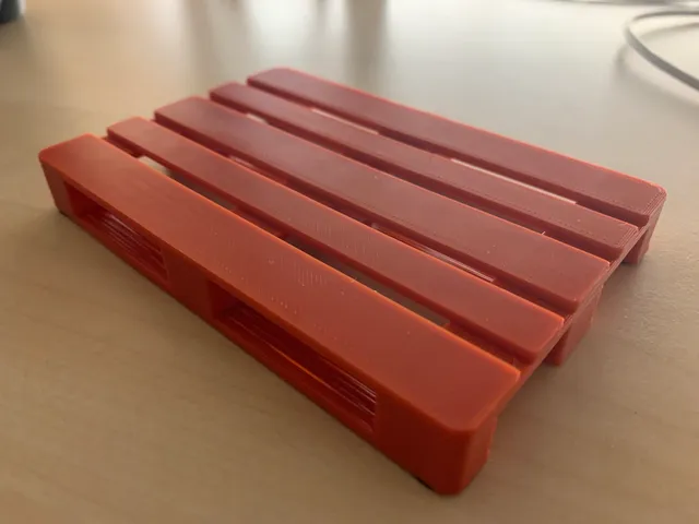 Europalette Tischuntersetzer 1:10 / euro pallet table coaster 1:10