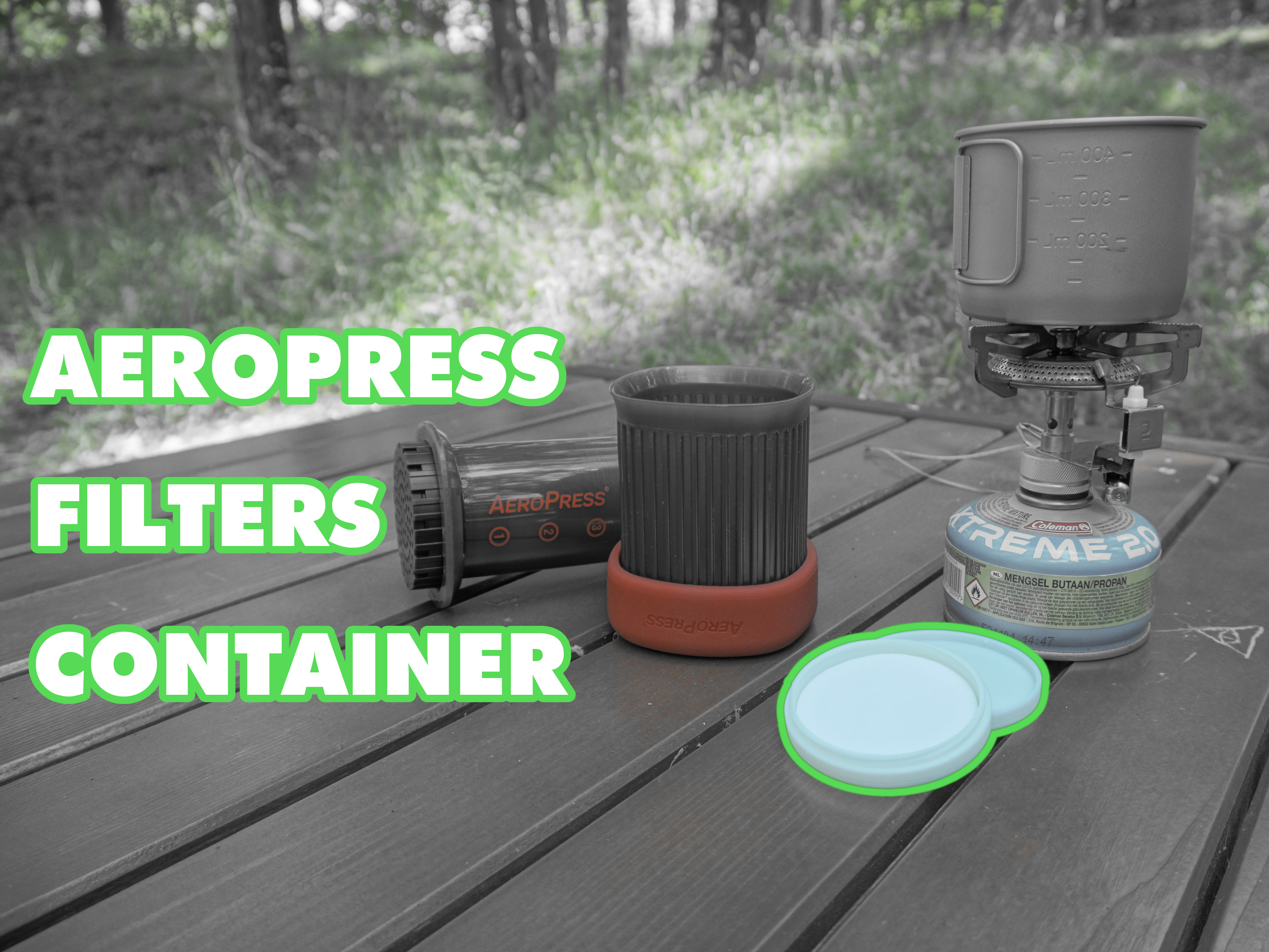 AeroPress filters container