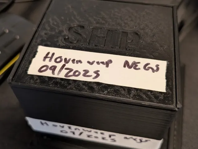 Glass/tin photo storage box