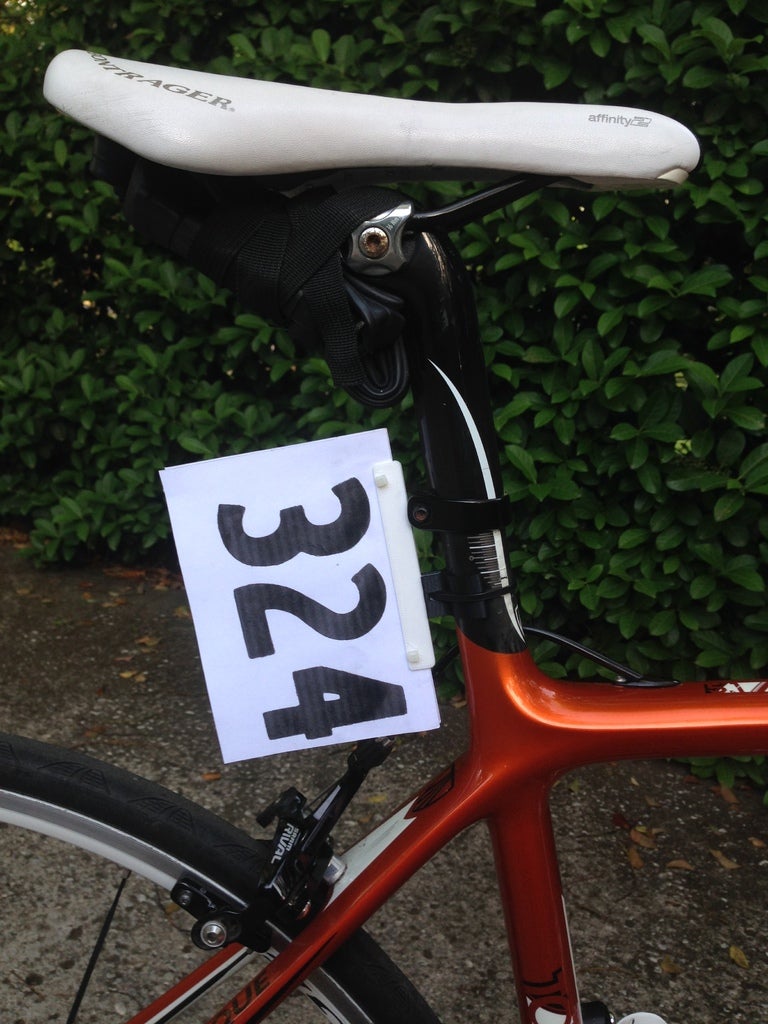 Triathlon Bike Number Mount